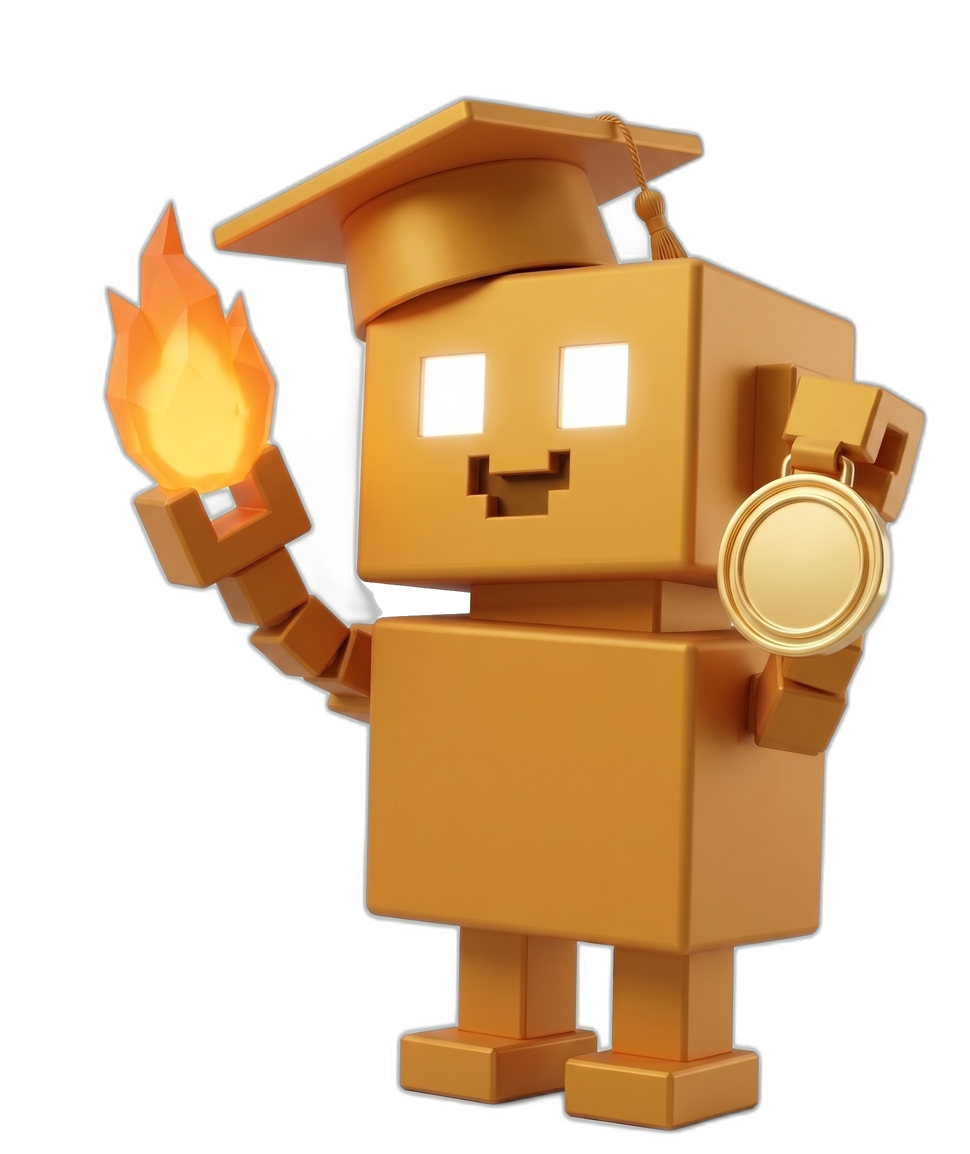 Mee feiert Lernerfolg mit Streak-Flamme und 1.0 Medaille